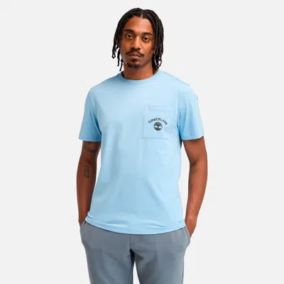 Timberland Men's Chest Pocket Short Sleeve T-shirt In Blue
