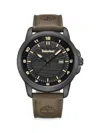 TIMBERLAND MEN'S CLASSIC 44MM METAL & LEATHER STRAP WATCH
