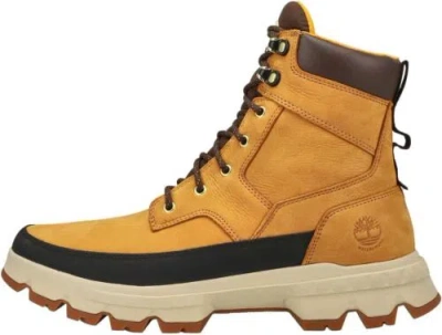 Pre-owned Timberland Men's Classic Moccasin, 7.5 In Wheat Nubuck