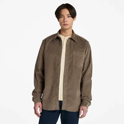 Timberland Men's Corduroy Shirt In Brown