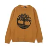 Timberland Men's Crewneck Sweatshirt Core Logo Crewneck Brushback Wheat Boot/black In Orange