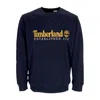 Timberland Men's Crewneck Sweatshirt L/s Est 1973 Crewneck In Dark Sapphire