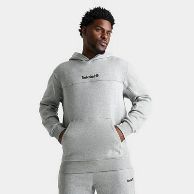 Timberland Men's Embroidered Logo Pullover Hoodie In Grey