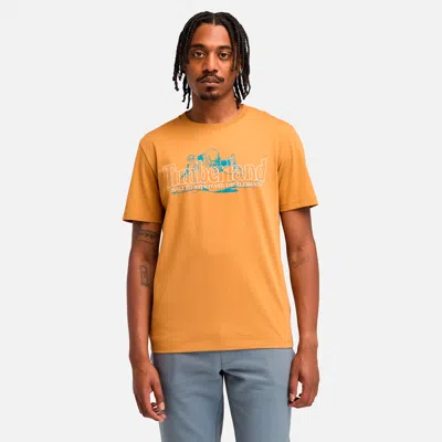 Timberland Men's Front Graphic Short Sleeve T-shirt In Multi