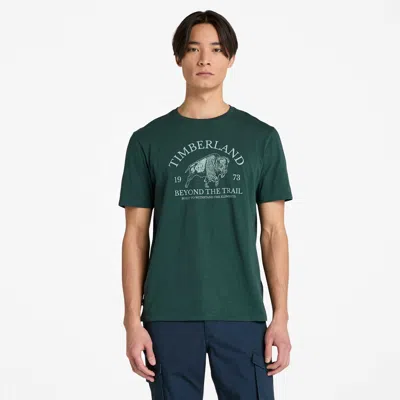 Timberland Men's Graphic Short-sleeve T-shirt In Green