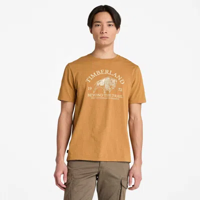 Timberland Men's Graphic Short-sleeve T-shirt In Yellow