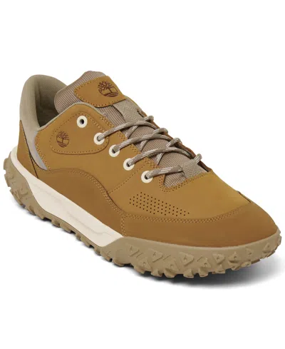 Timberland Men's Greenstride Motion 6 Leather Low Hiking Boots From Finish Line In Wheat Nubuck