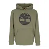 Timberland Men's Hoodie Tree Logo Hoodie Cassel Earth/black In Cassel Earth/black