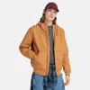 TIMBERLAND MEN'S INSULATED CANVAS HOODED BOMBER JACKET