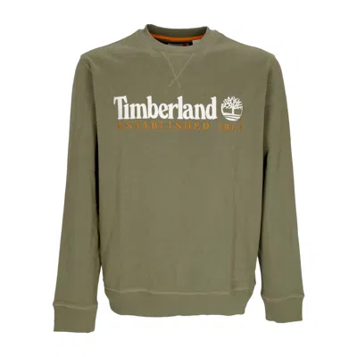 Timberland Men's Lightweight Crew Neck Sweatshirt Embroidery Logo Crew Neck Cassel Earth