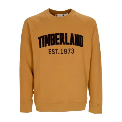 Timberland Men's Lightweight Crewneck Sweatshirt Modern Wash Brand Sweat Wheat Boot
