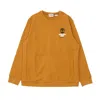 Timberland Men's Lightweight Crewneck Sweatshirt Nnh Crewneck Sweatshirt Wheat Boot In Wheat Boot