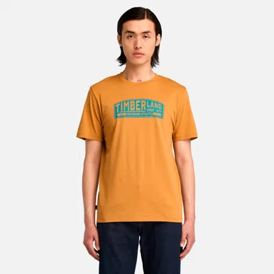 Timberland Men's Logo Graphic Short Sleeve T-shirt In Multi