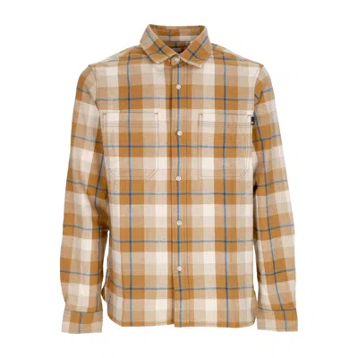 Timberland Men's Long Sleeve Shirt Work Hvy Flannel Shirt Wheat Boot