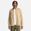 Timberland Men's Lovell Lake Cotton/linen Pocket Long-sleeve Shirt In Multi