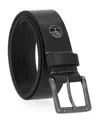 Timberland Men's Metal Tree Logo Belt In White