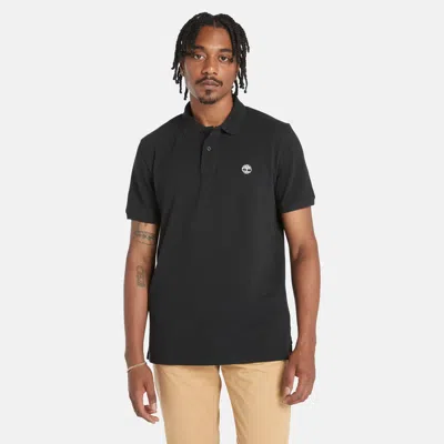 Timberland Men's Millers River Pique Polo Shirt In Black