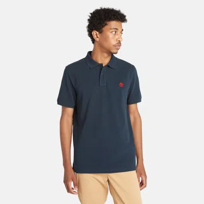 Timberland Men's Millers River Pique Polo Shirt In Blue