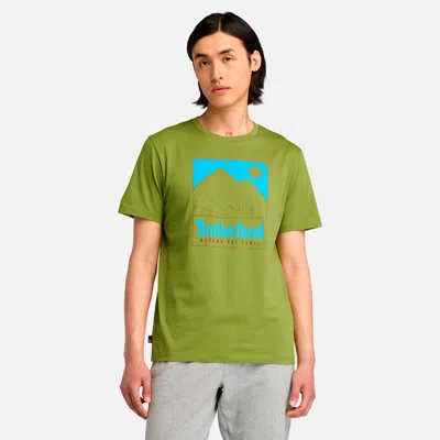 Timberland Men's Mountain Graphic Short Sleeve T-shirt In Multi