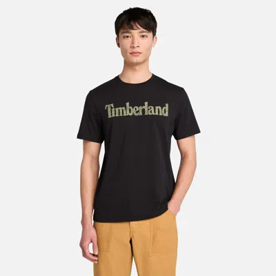 Timberland Men's Northwood Logo Short-sleeve T-shirt In Black