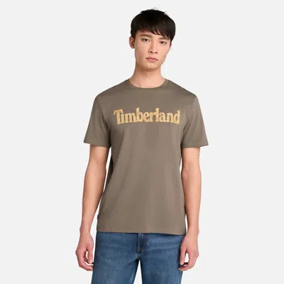 Timberland Men's Northwood Logo Short-sleeve T-shirt In Gray