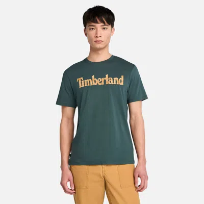 Timberland Men's Northwood Logo Short-sleeve T-shirt In Green