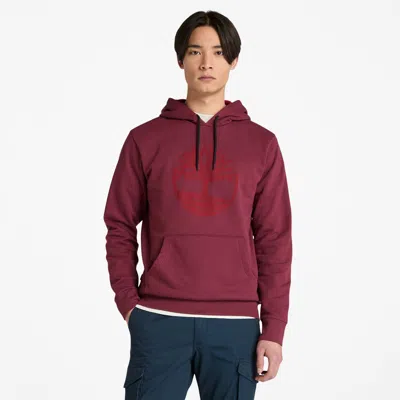 Timberland Men's Northwood Us Tree Logo Brushback Hoodie In White