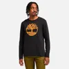 Timberland Men's Northwood Us Tree Logo Long Sleeve T-shirt In Black