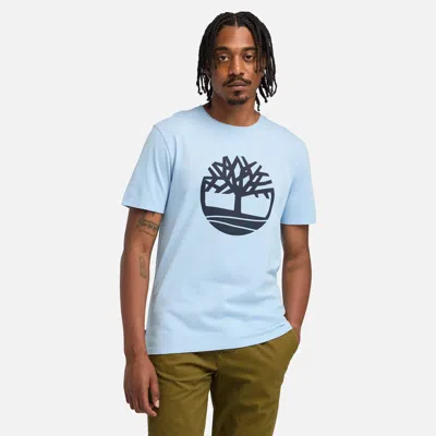 Timberland Men's Northwood Us Tree Logo Short Sleeve T-shirt In Blue