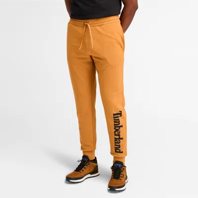 Timberland Men's Northwood Us Wordmark Logo Brushback Sweatpant In Brown