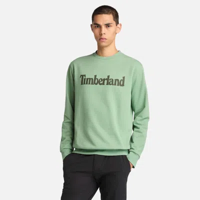 Timberland Men's Northwood Us Wordmark Logo Brushed Back Crew Neck Sweatshirt In Multi