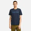 Timberland Logo-print T-shirt In Blue