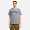 Timberland Men's Northwood Us Wordmark Logo Short Sleeve T-shirt In Grey