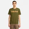 Timberland Men's Northwood Wordmark Camo Short Sleeve T-shirt In Green