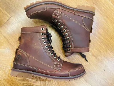 Pre-owned Timberland Men's Originals 6 Inch Waterproof Boot Medium Brown Nubuck 15551