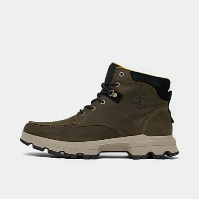 Timberland Men's ® Originals Ultra Mid Waterproof Casual Boots In Dark Olive Full-grain