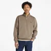 Timberland Men's Oyster River Brushed Back Quarter-zip Sweatshirt In Brown