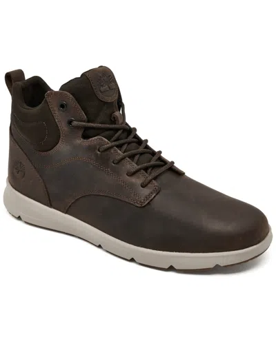Timberland Men's Parker Street Leather High Top Casual Sneakers From Finish Line In Multi