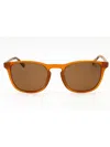 Timberland Men's Rectangular Polarized Sunglasses In Brown