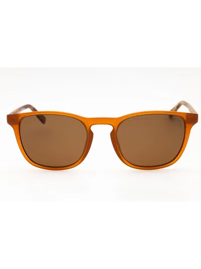 Timberland Men's Rectangular Polarized Sunglasses In Brown