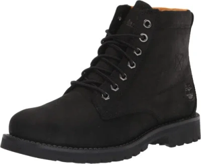 Pre-owned Timberland Men's Redwood Falls Waterproof Boots In Black Full Grain