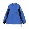 Timberland Men's Removable Windbreaker Waterproof Pullover Strong Blue Linear In Strong Blue Linear