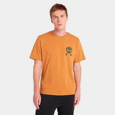 Timberland Men's Scribble Tree Graphic T-shirt In Orange