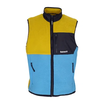 Timberland Men's Sherpa Fleece Vest Golden Palm/sea Of Belize