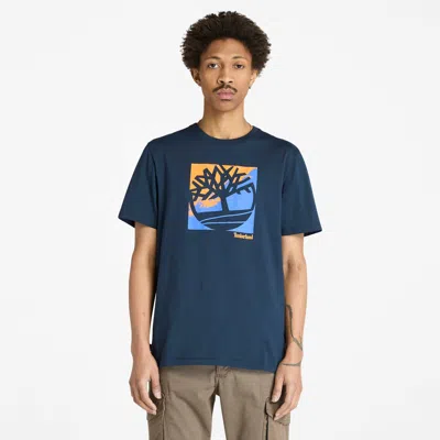 Timberland Men's Short-sleeve T-shirt In Blue