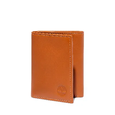Timberland Men's Smooth Leather Trifold Wallet In Multi