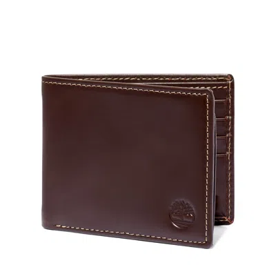 Timberland Men's Smooth Leather Wallet In Brown