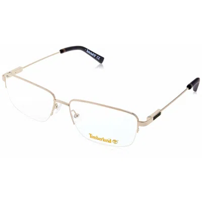 Timberland Men' Spectacle Frame  Tb1735 59032 Gbby2 In Gold