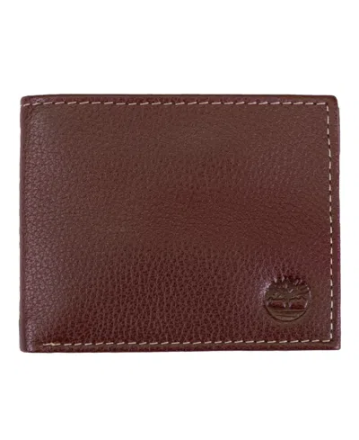 Timberland Men's Sportz Passcase Leather Wallet In Brown
