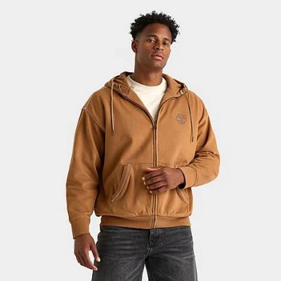 TIMBERLAND MEN'S STACK LOGO FULL-ZIP HOODIE